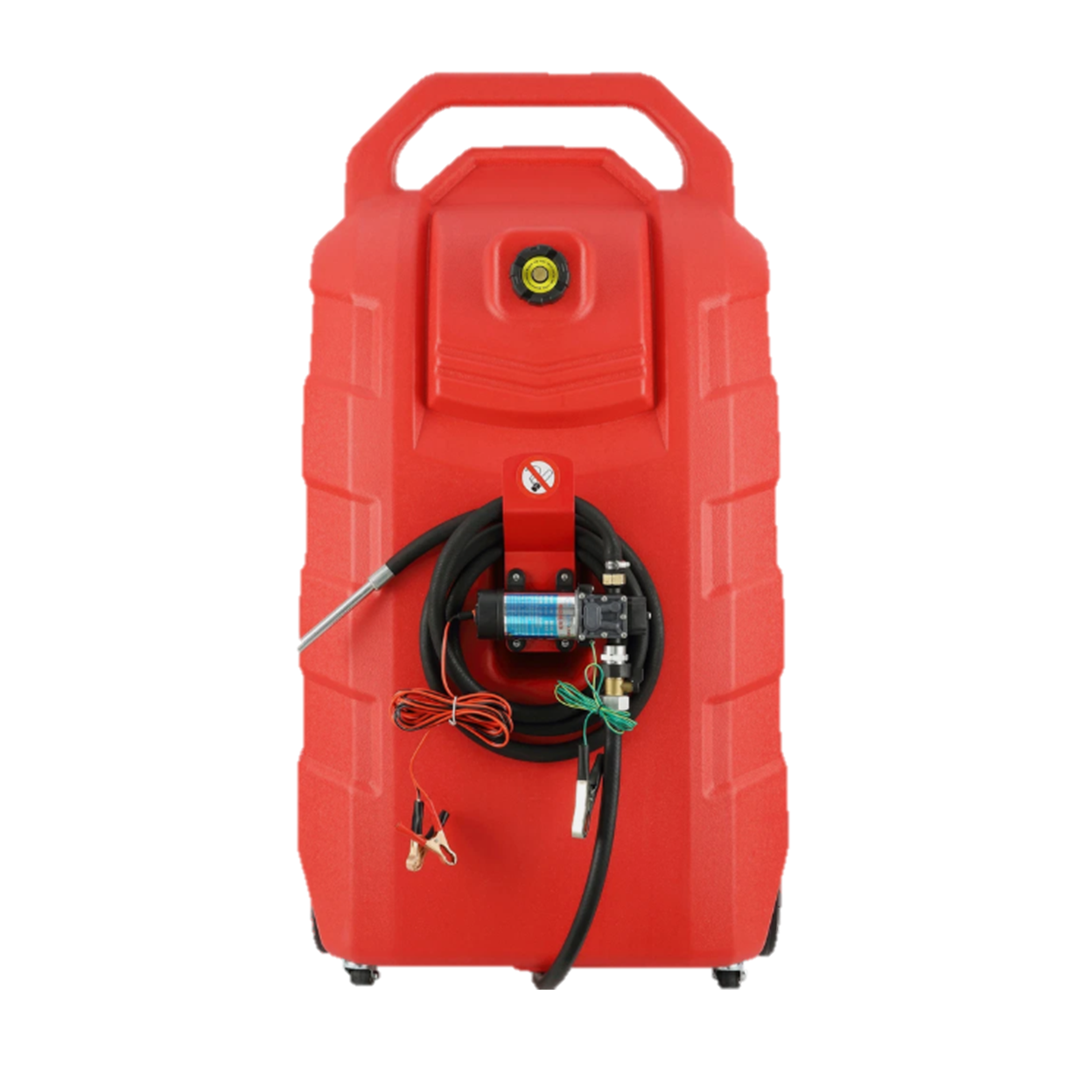 Tanque de diésel portátil de 32 galones con bomba automática de 12 V CC y ruedas