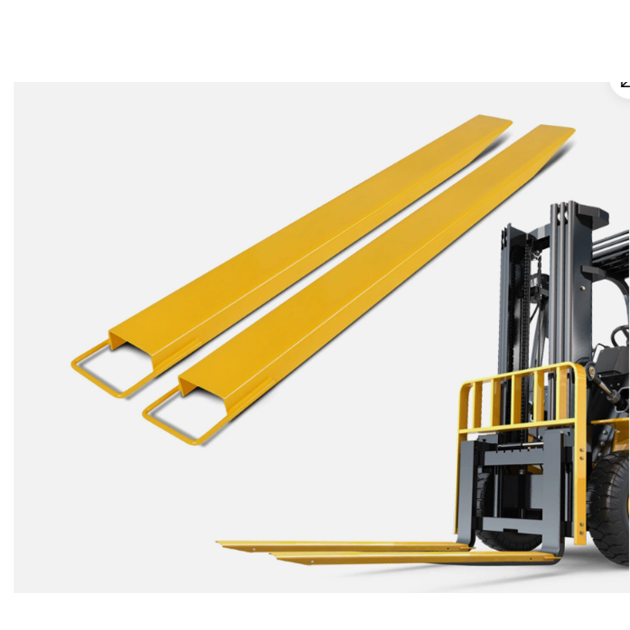 Extensiones para horquillas de monracargas 1.52m/1.82m/2.13m/2.43m